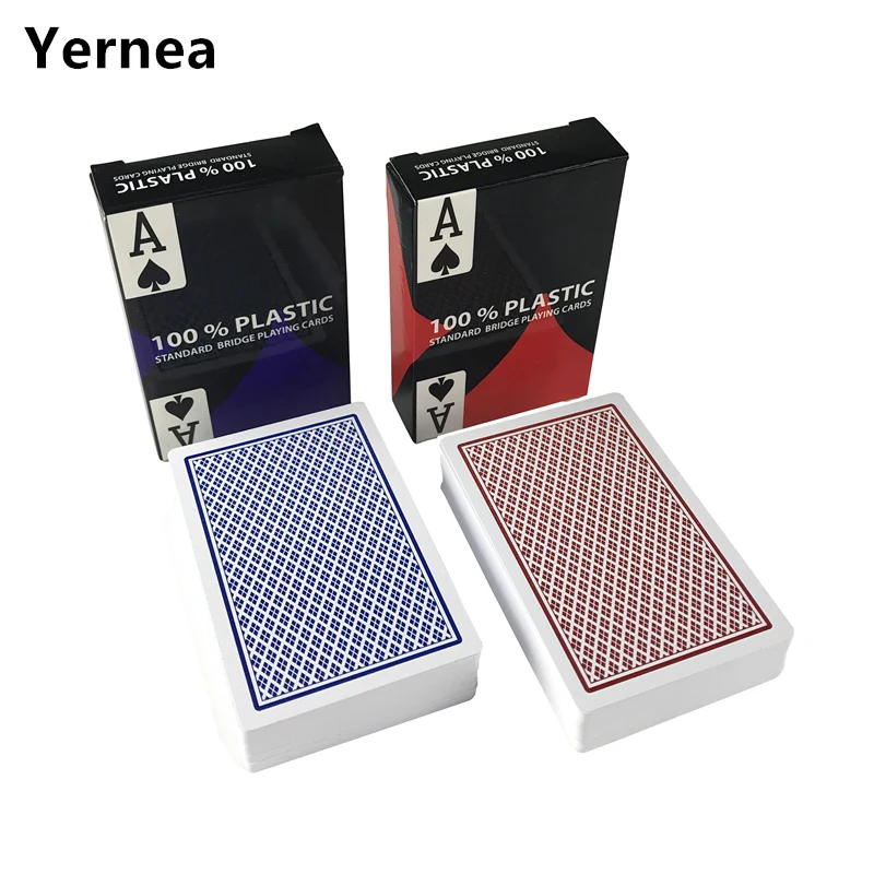 Пластиковые игральные карты Yernea 10 компл./лот для покера баккара Техасский Холдем