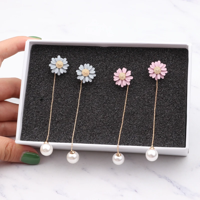 2018 Горячая новинка корейские простые серьги с длинной цепочкой и кисточками