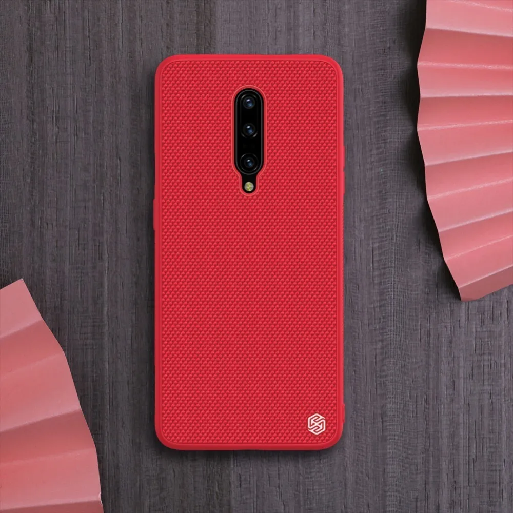 Чехол NILLKIN для OnePlus 7 Pro, текстурированная нейлоновая волоконная жесткая ПК панель+ ТПУ Рамка, задняя крышка, чехол для OnePlus 7