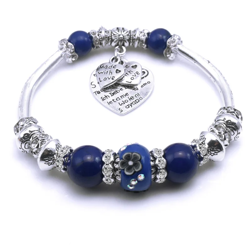 Браслет из бисера в форме сердца ретро-браслет Индонезии женский ювелирный