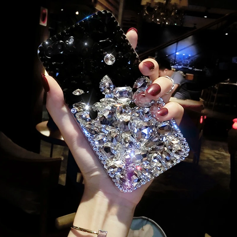 Чехол со стразами для Huawei P20 Lite новый роскошный женский чехол с драгоценными