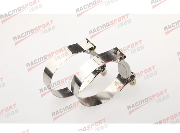 Набор из 2 шт 4 &quotт Болт Хомуты турбо труба шланг муфта нержавеющей стали 104 112