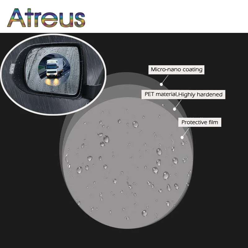 Автомобильное зеркало заднего вида противотуманная Водонепроницаемая