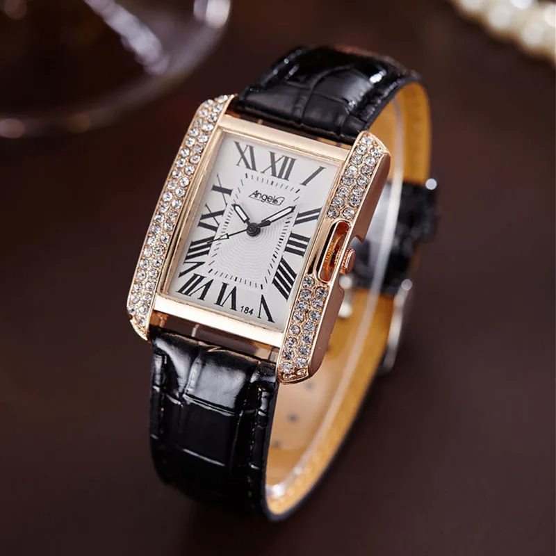 Модные прямоугольные женские часы на ремешке цифровые наручные для отдыха