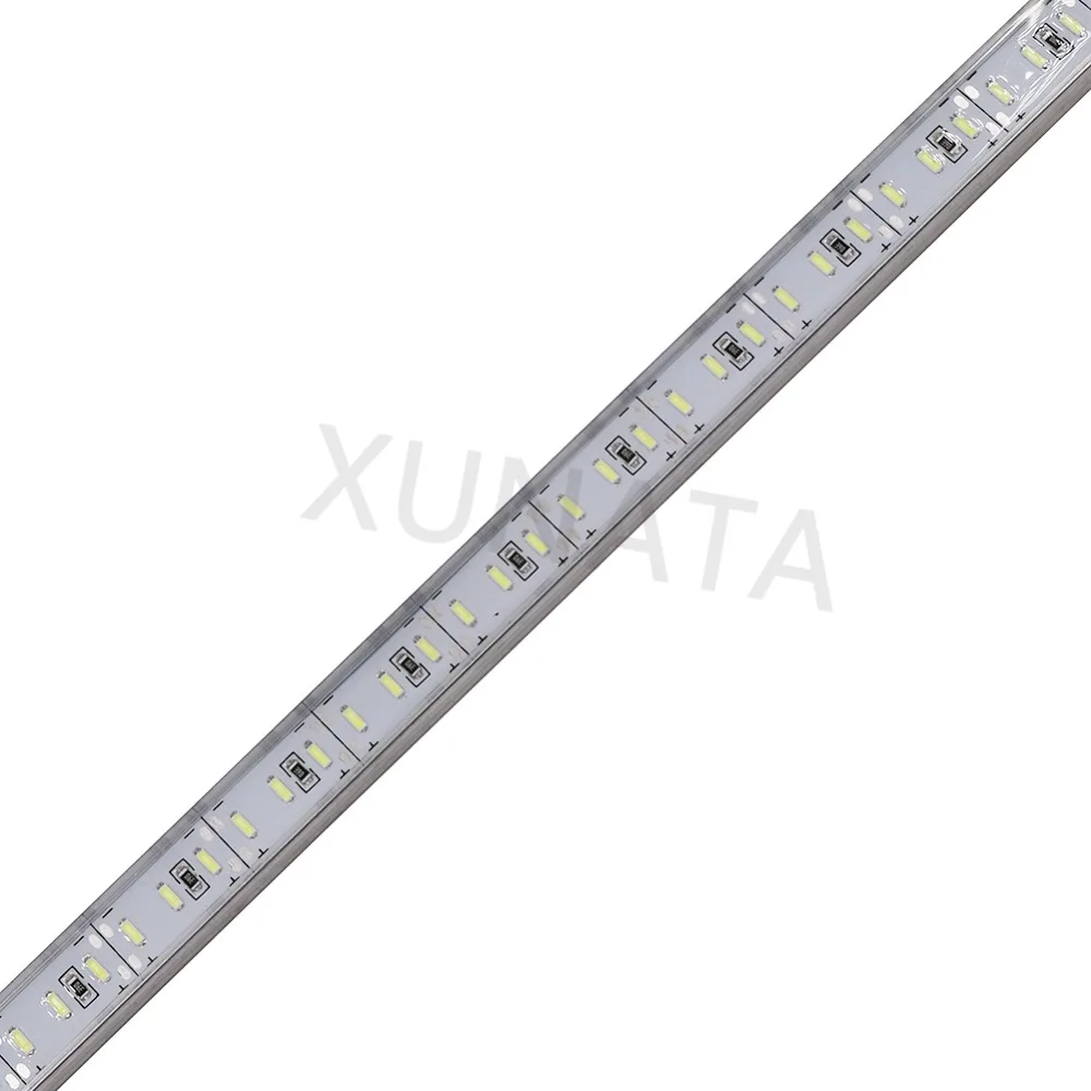 10 Вт 12 В светодиодный барный светильник SMD 4014 0,5 м 72 светодиода 1 м 144 светодиодов IP65 светодиодные ленты Водонепроницаемые жесткие Rgb Led+ разъем постоянного тока украшения для дома
