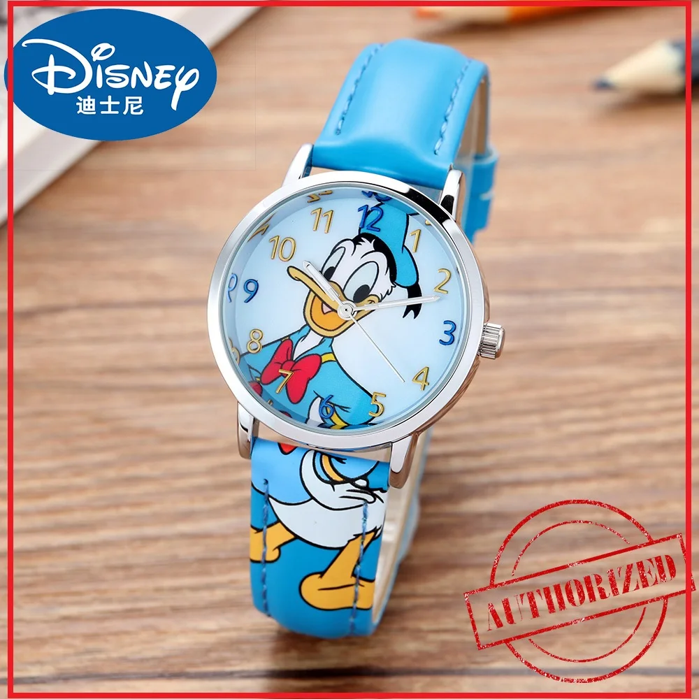 Часы Disney для детей новые модные анимированные персонажи Дональд Дак и Базз