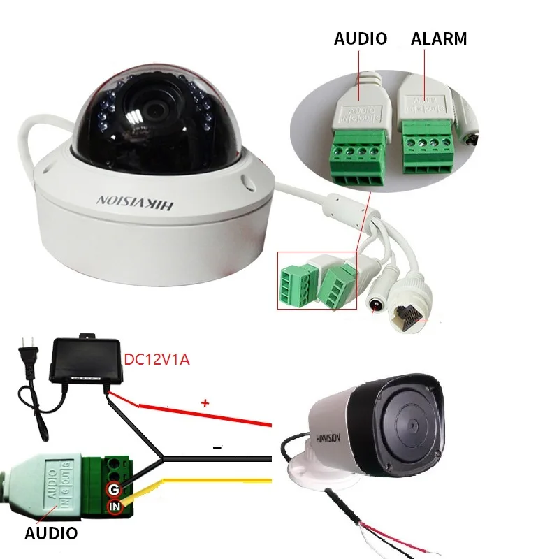 HIKVISION открытый водонепроницаемый микрофон DS-2FP4021-OW пройти CE FCC стандарт для ip-камеры запись звука