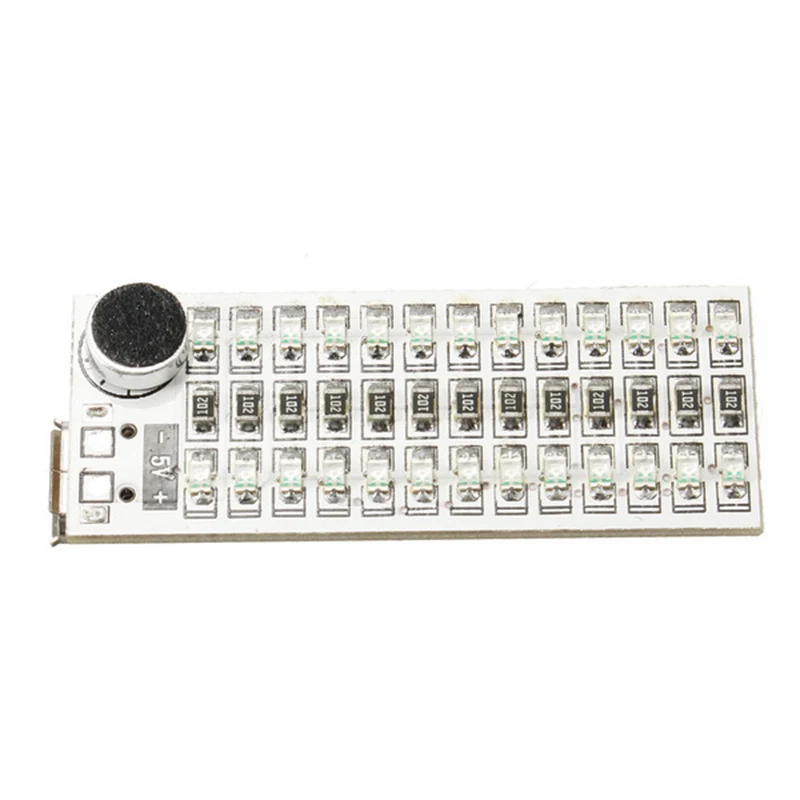 Mising 1 шт. 2x13 светодиодный s модули USB мини музыкальный спектр светодиодный голосовой контроль Чувствительность Регулируемая