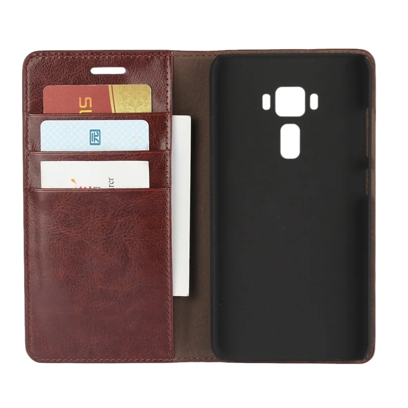 

Case For ASUS Zenfone 3 ZE520KL Flip Cover ASUS Zenfone 3 ZE520KL High quality Genuine Leather Wallet Bags Soft case kimTHmall