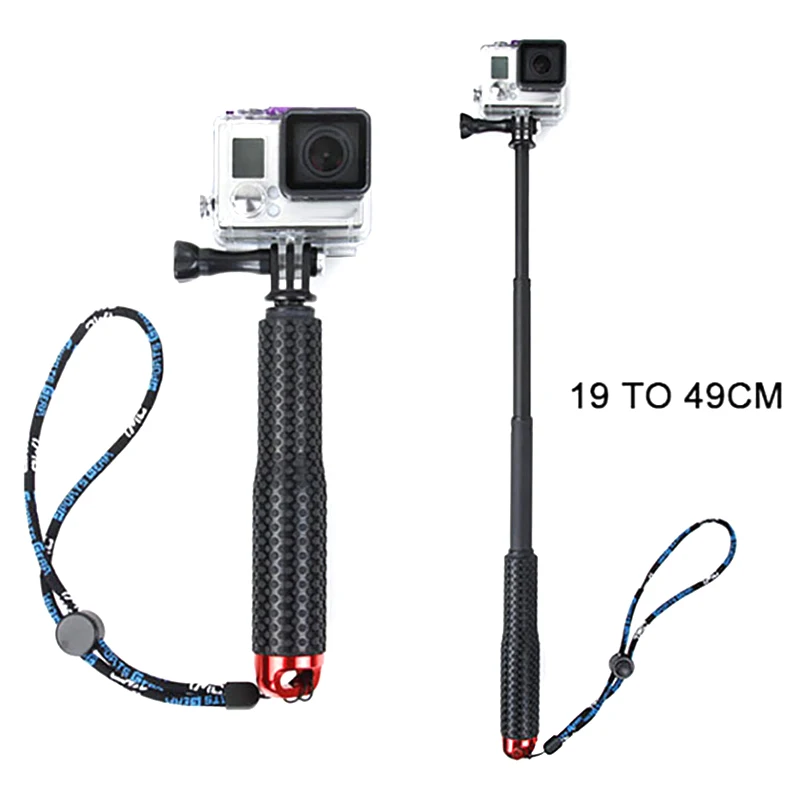 Алюминиевый сплав ручной селфи палка 19 &quotДайвинг Extandable полюс для GoPro SMN88|Серфинг|