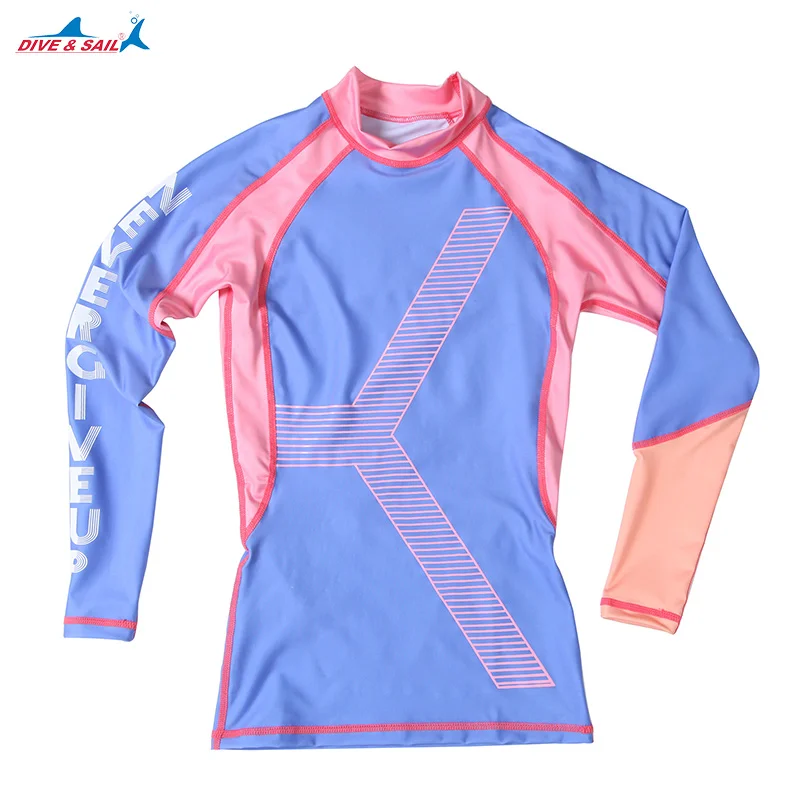 Женский купальник с длинным рукавом Rashguard UPF 50 + спортивный топ для плавания