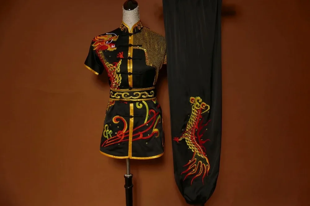 Wushu taichi одежда тайцзи changquan Униформа боевые искусства соревнования вышитые