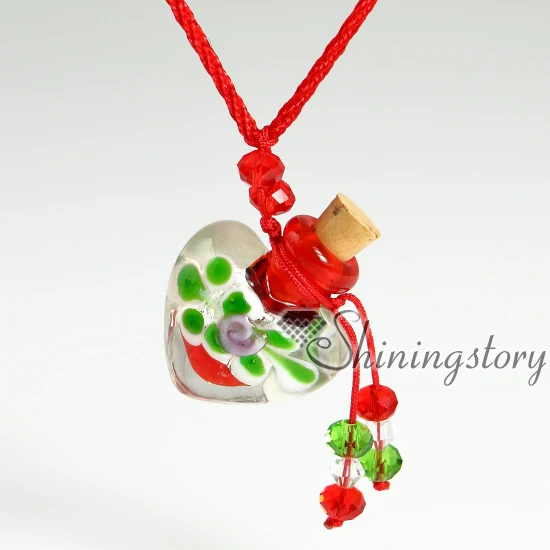 Ожерелье с эфирным маслом диффузор ювелирные изделия ручной работы стеклянный