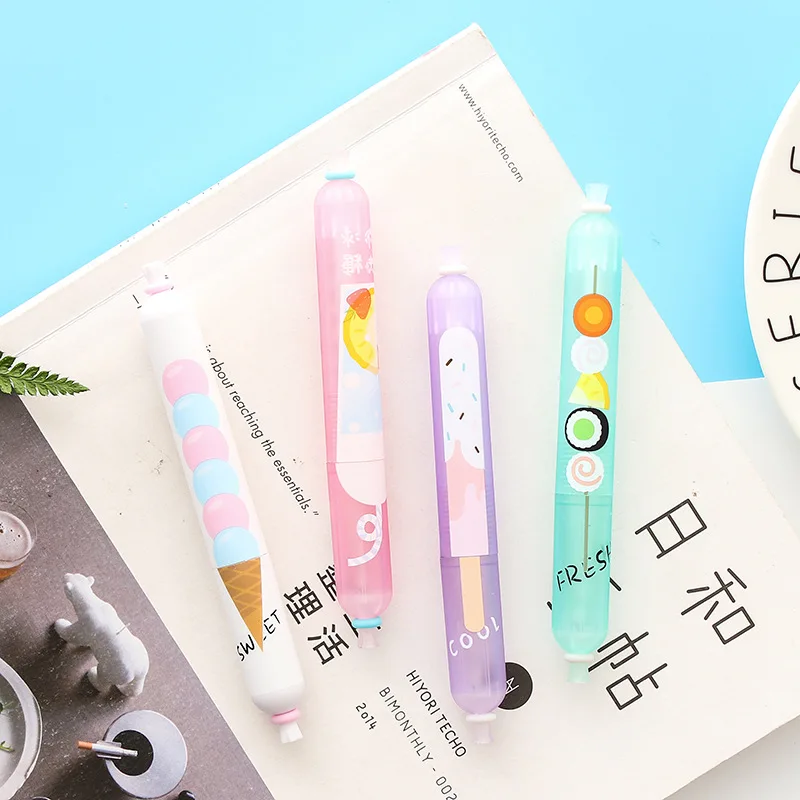 Coloffice синие креативные гелевые ручки для колбасы милые Kawaii ручка Студенческая
