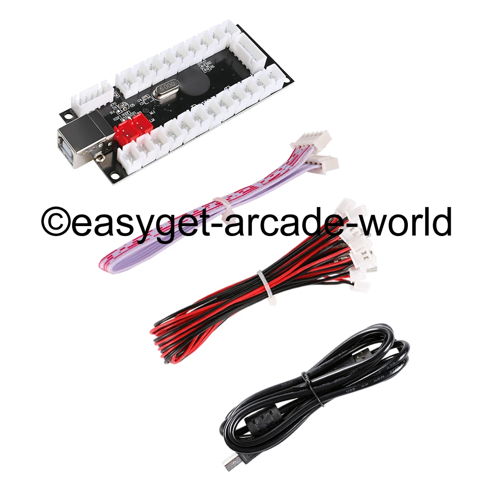 

Free Shipping! Reyann Zero Delay Arcade USB Encoder PC To Joystick MAME & Fight Stick Controls 2.8mm & SANWA Push Buttons Type