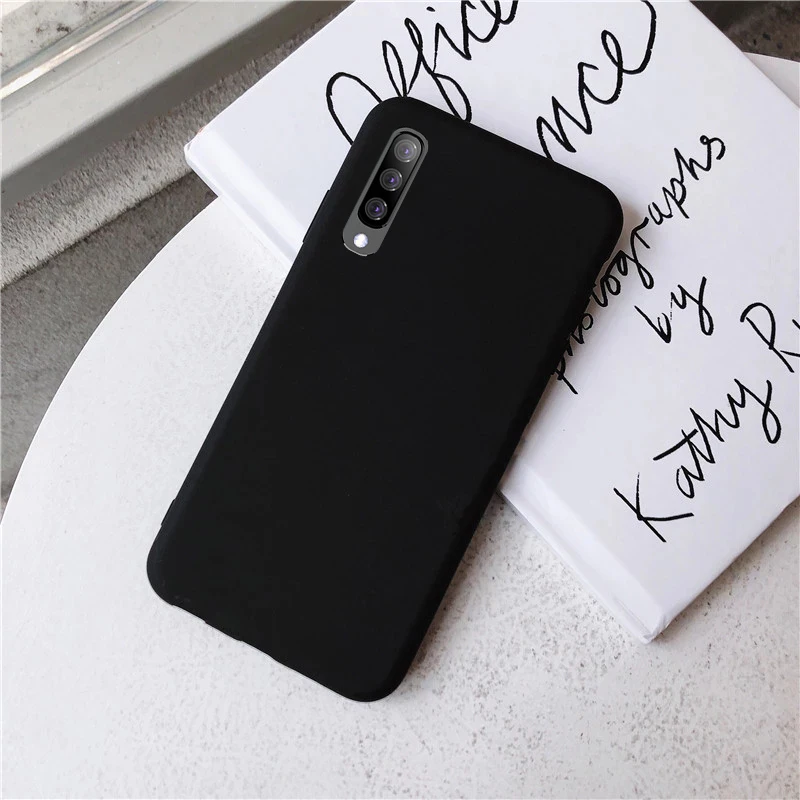 Сплошной цвет силиконовый чехол для samsung galaxy a10 a20e a20 a30 a40 a50 a70 note 8 9 10 a6 a7 j4 j6 plus s8 s9 s10 s10e чехол
