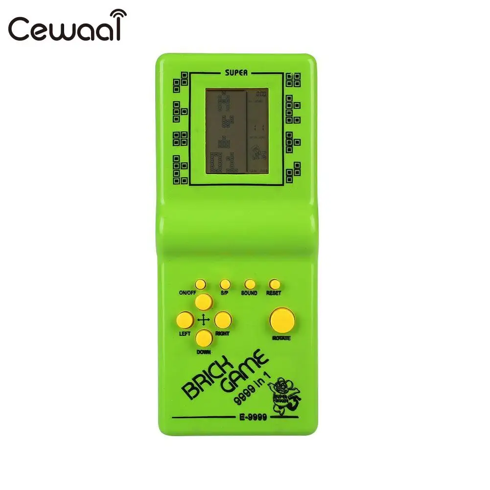 Классическая Ручная игра тетрис с ЖК дисплеем Веселая кирпич загадка