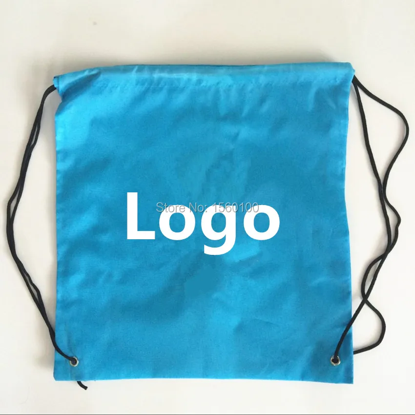 (300pcs/lot) Customized printed polyester drawstring bag 30x40cm promotional gift bag Drawstring Backpack for kids pencil bags