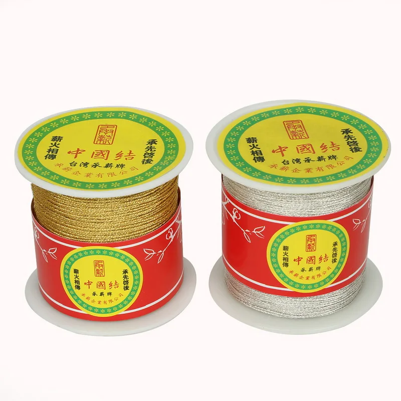 Шнур для браслета и ожерелья 0 5 мм 1 золотого/серебряного цвета - купить по