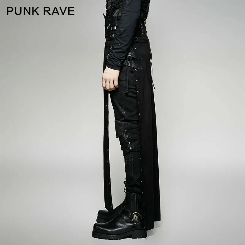 Брюки карго Q298 мужские в стиле панк рок|pants cargo|mens skirtmen's skirt pants |