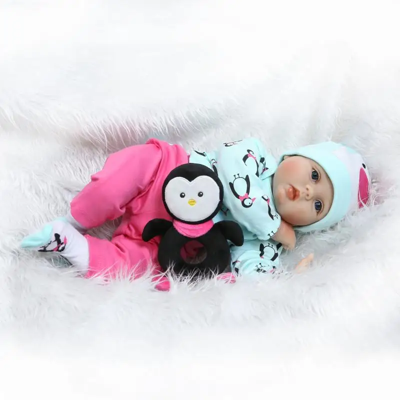 Bebes reborn npk dolls 22 &quot55 см Детские куклы siicone для девочек подарок детей роскошная