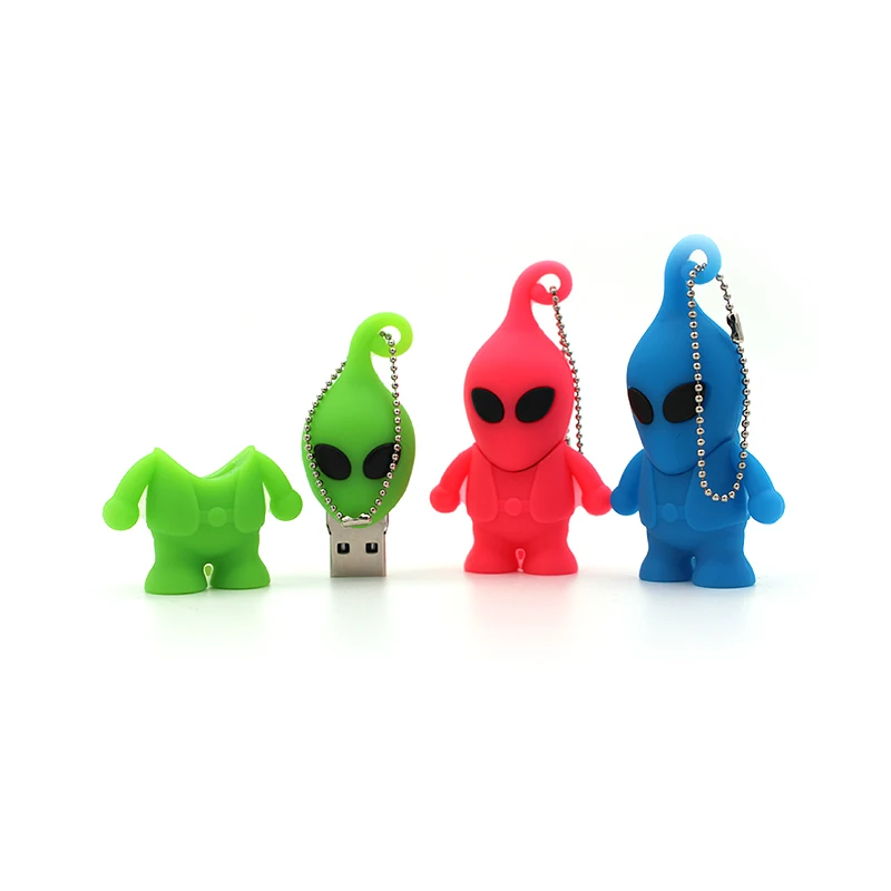 

Usb Flash Drive Cute Cartoon Alien Pen Drive U Disk 64GB 32GB 16GB 8GB 4GB U Disk Pendrive High Quality Classic Fun Gift for Boy
