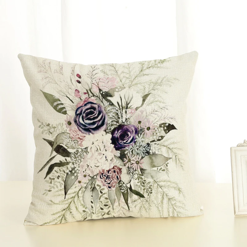 Чехол для подушки recolor горячая Распродажа HD красивые цветы роза квадрат