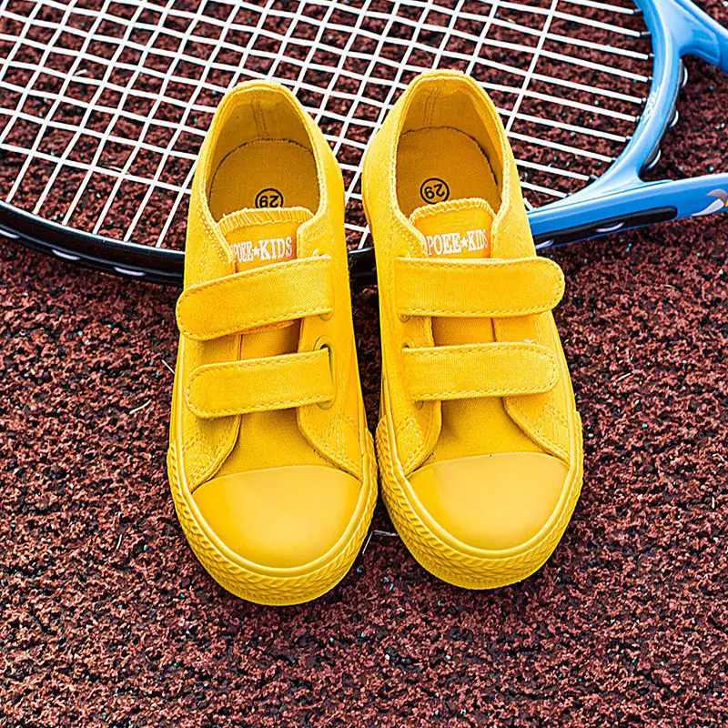 2017 Autumn Candy Color Canvas School Boys Girls Sports Shoes Causal Sneakers Kids Dance Children's Small White | Детская одежда и