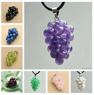 Бесплатная доставка натуральный гранат виноград Висячие серьги для женщин