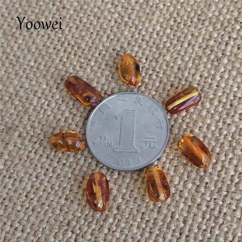 Оптовые Бусины Yoowei из натурального янтарного бисера 4 цвета оригинал Baltic Polished