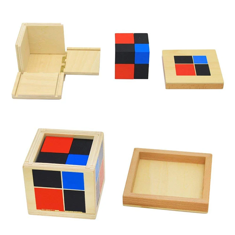 Строительные блоки Binomial Trinomial Math Toy Montessori детские развивающие деревянные игрушки