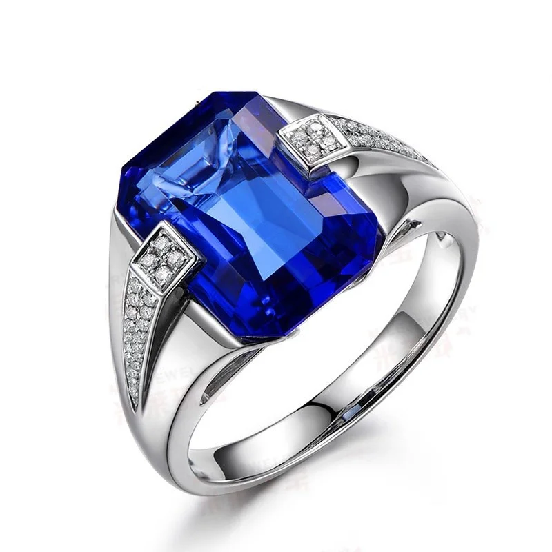 4 color Fashion trend women's Zircon Copper jewelry Engagement &amp Wedding birthday gift Ring Size 8-15 #013 | Украшения и