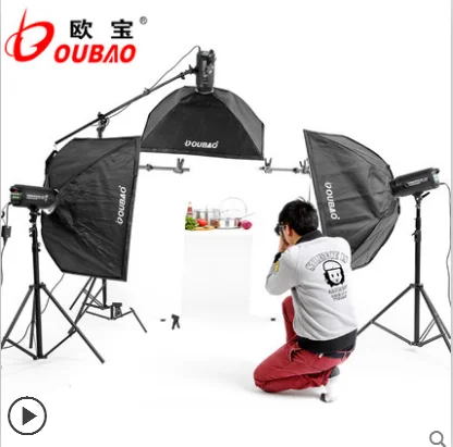1200W(400W x 3) Фотостудия Flash Strobe светильник Light Kit для видеосъемки местоположения и