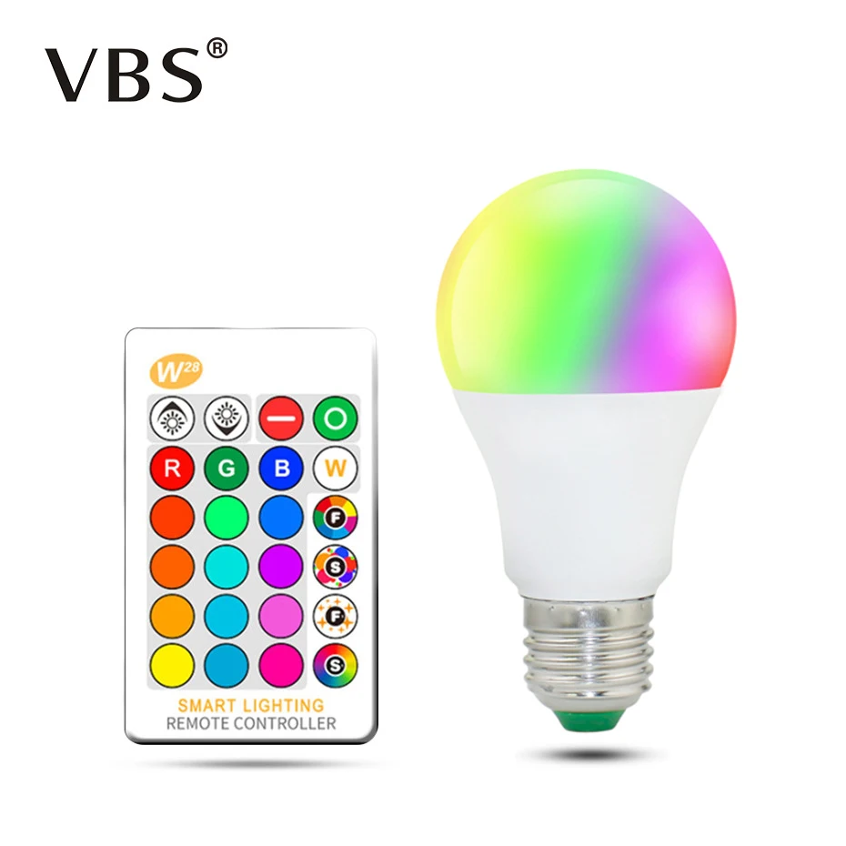 Светодиодная Rgb Лампочка Ac85-265V Точечный светильник волшебный праздничный с