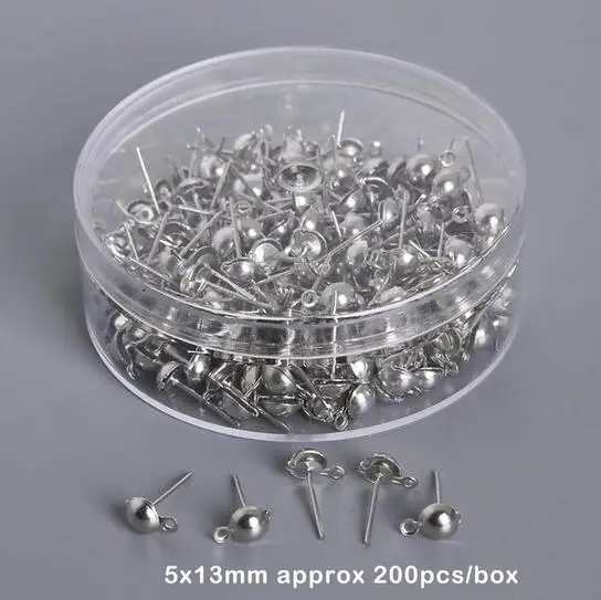 Rhodium 100-500 шт золотистого и серебряного цвета шкатулка для ювелирных изделий серьги крючки цепи кольца для прыжков бусина 9 букв шпильки для глаз Сделай Сам ювелирных изделий Изготовление - Цвет: Rhodium