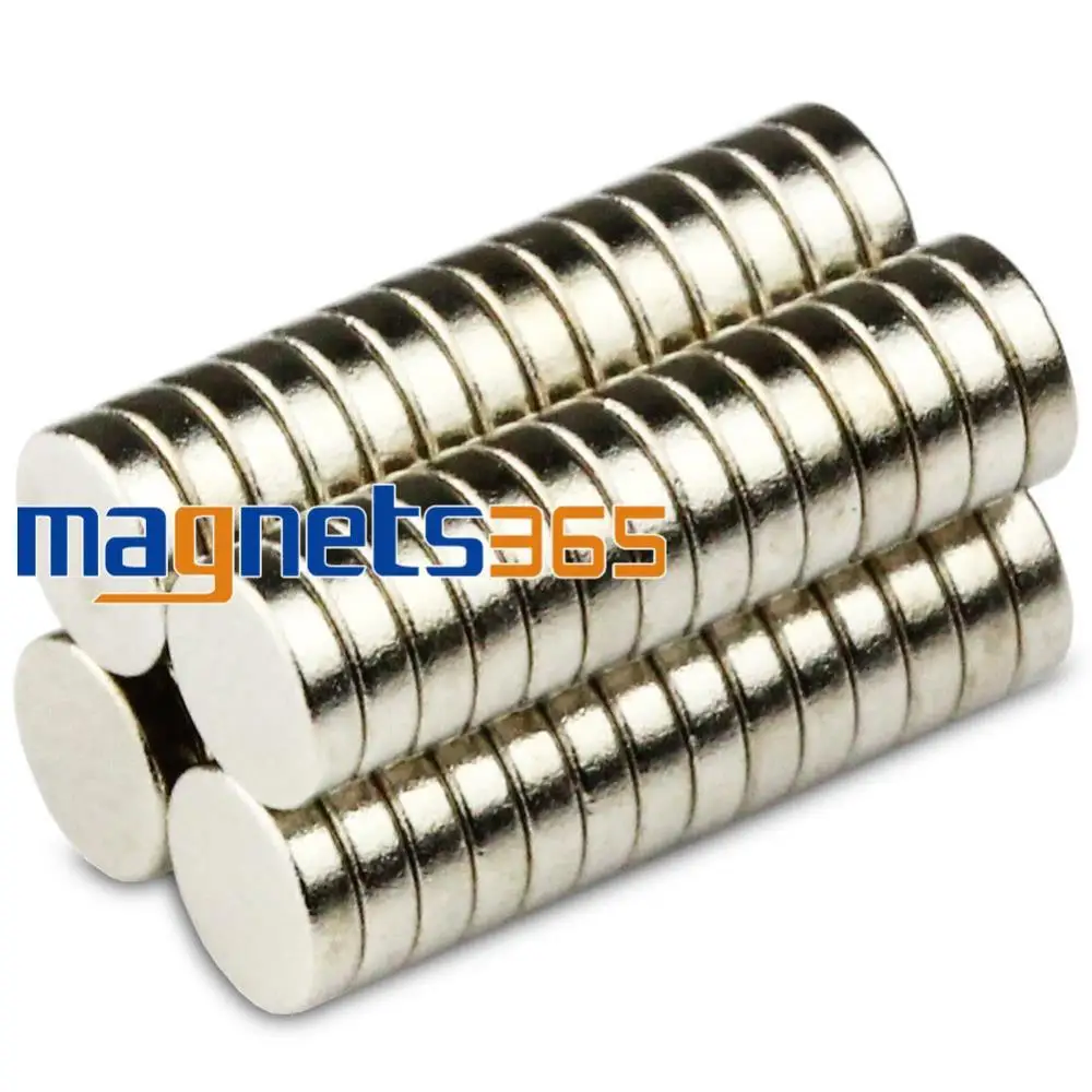 OMO Magnetics 50 шт Сильные круглые Редкоземельные неодимовые магниты 4 мм x 1 класс N50|magnet