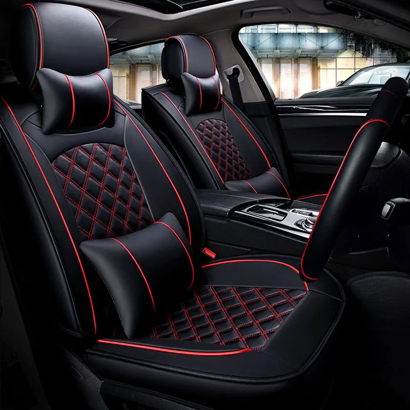 Универсальные чехлы сидений автомобиля/Кожа Авто Чехлы для BMW F45 216i 225i 225xe 216d E90 E91