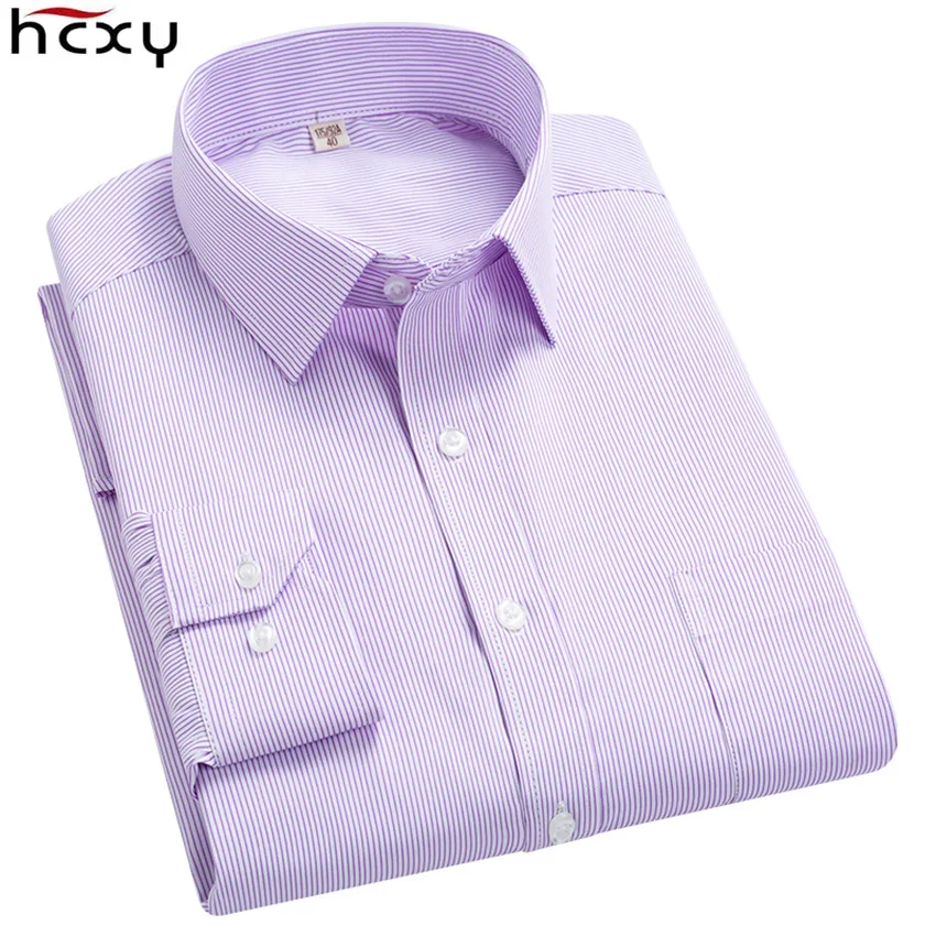 Мужская Рабочая одежда HCXY 2019 классические рубашки с длинным рукавом официальная