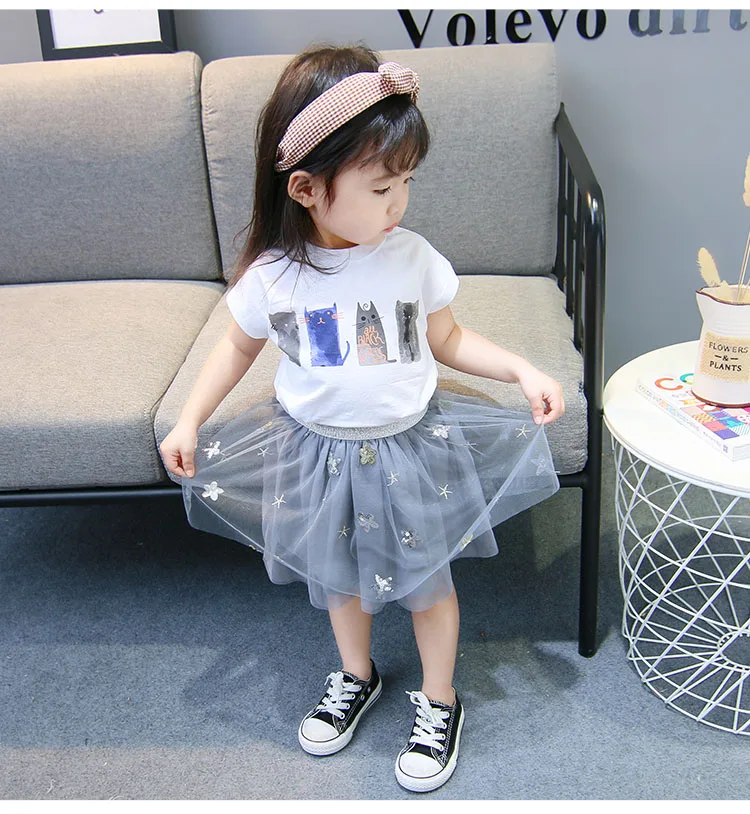 Летняя детская одежда комплекты детской одежды костюмы из 2 предметов футболка +