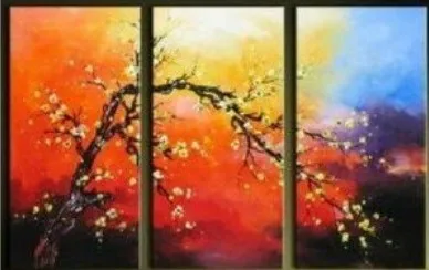 ОГРОМНЫЙ ручной работы Современного Абстрактного искусства Холст Масло