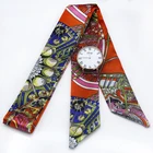 Ремешок для часов Shsby Женский, тканевый, с цветочным принтом