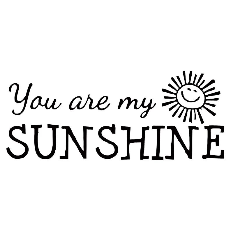 

Автомобильная наклейка для грузовика, смешная надпись «You Are My Sunshine», счастливая Виниловая наклейка для семьи 20x8,9