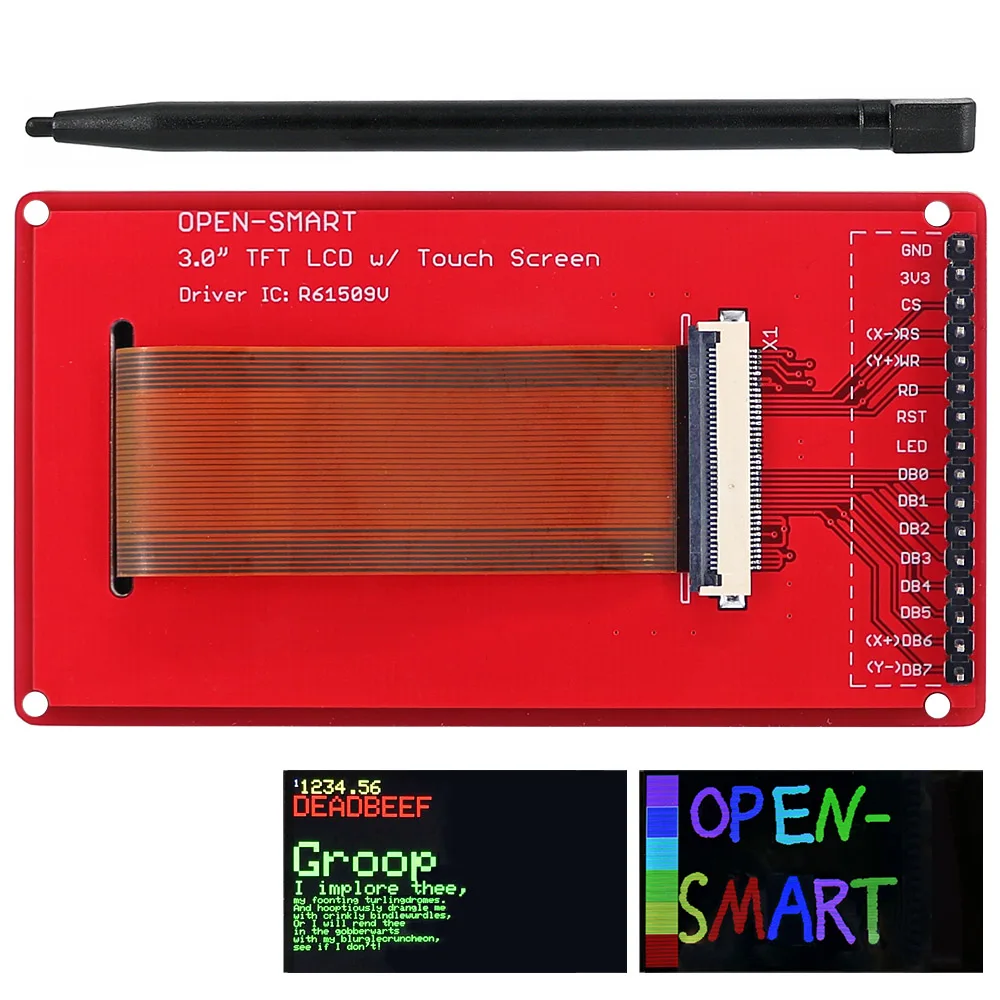 3," TFT lcd сенсорный экран резистивный 400*240 дисплей Панель коммутационная плата модуль R61509V для Arduino UNO R3 Открытый-SMART FZ3286