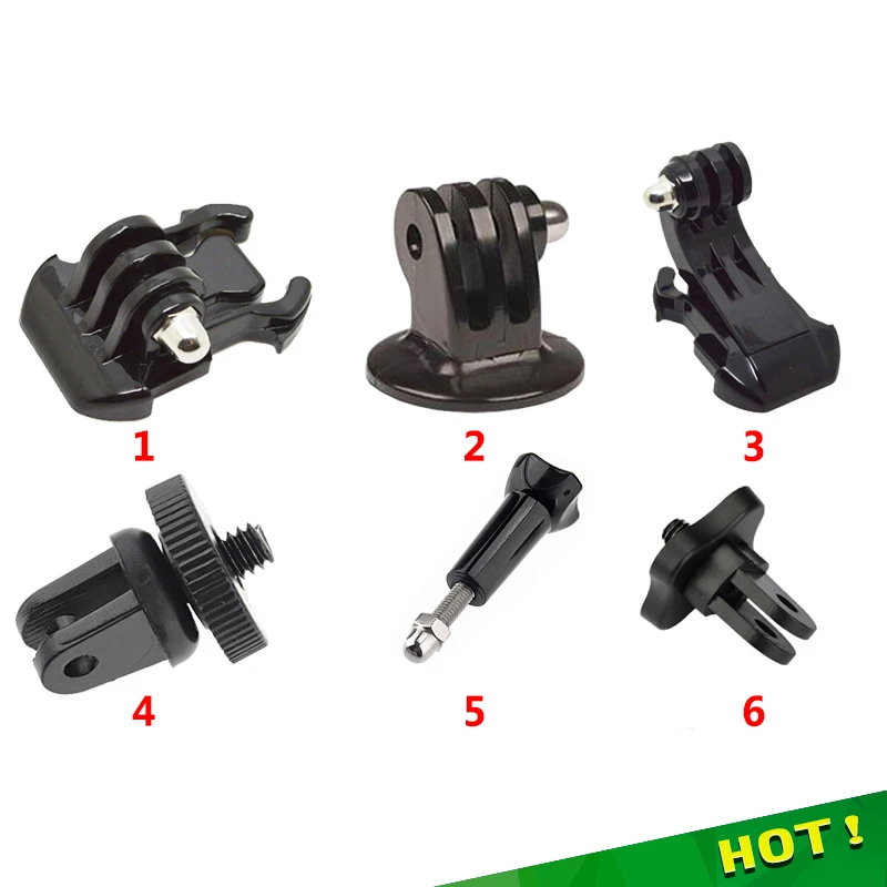 1/4"  Tripod Adapter Converter Mount J-Hook Quick Mount For Sony AEE Gopro Hero 8 7 9 10 Xiaomi yi 4k Sjcam Accessories