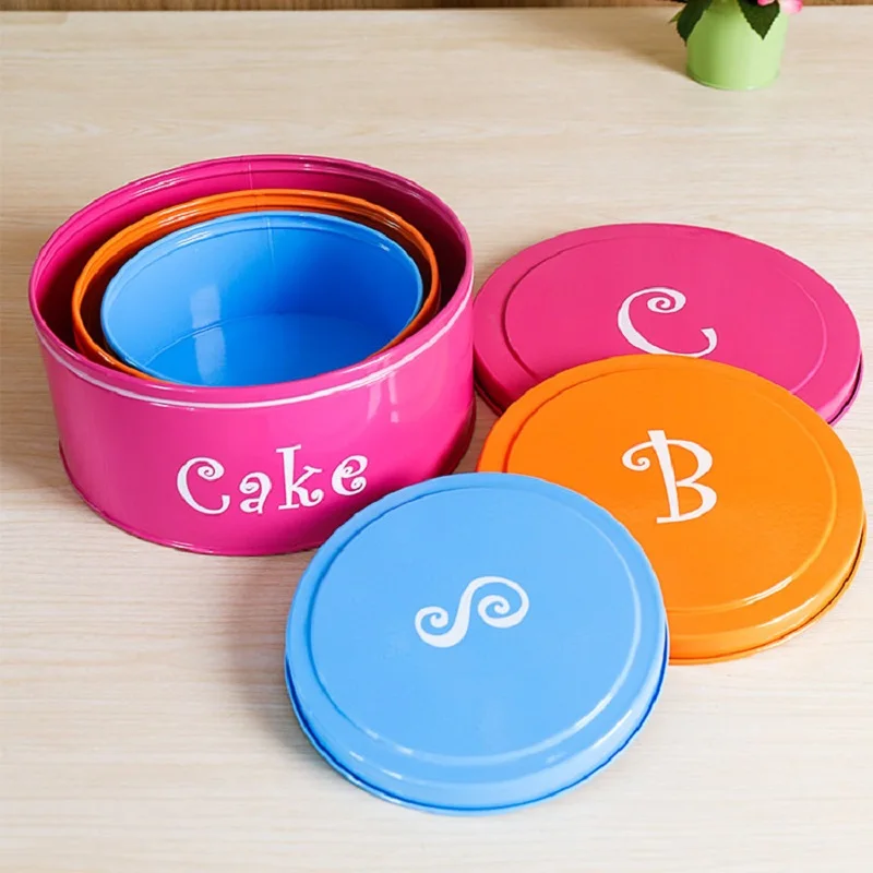 3 шт./компл. Красочный Милый бак для хранения Сладкого печенья гудирон утолщенная