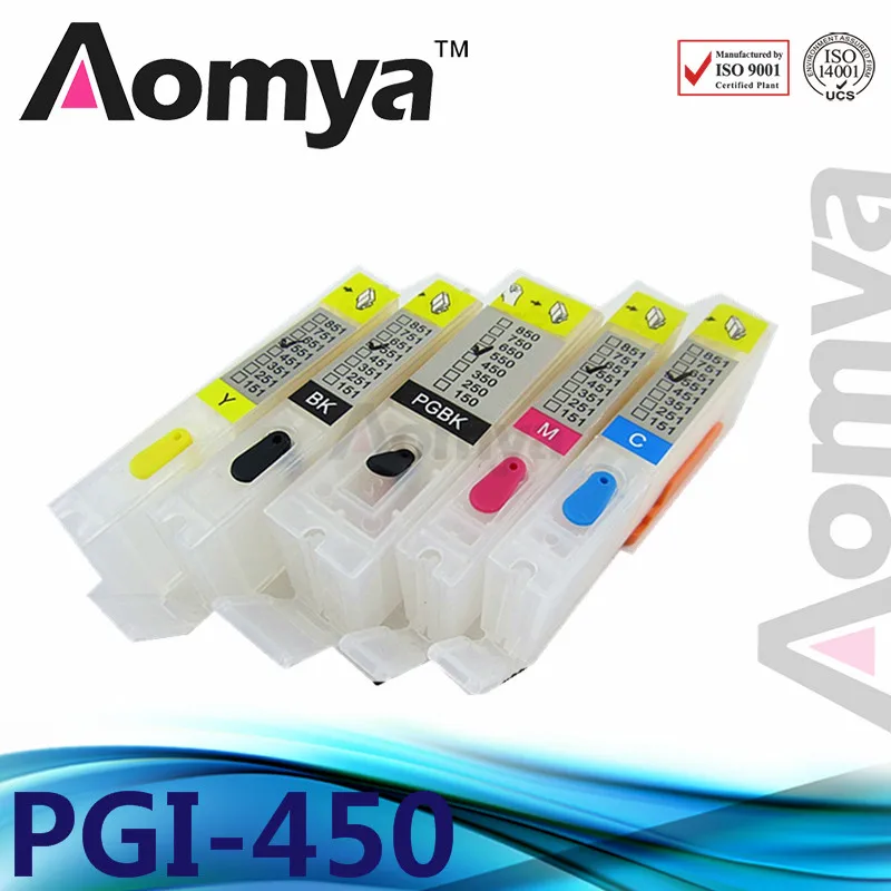Пустой многоразовый картридж для чернил Canon PIXMA MG5440 iP7240 MG6340 5 цветов/комплект с