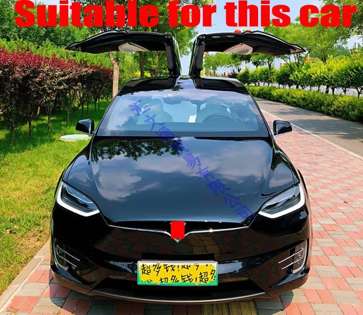 Автомобильные аксессуары для Tesla Model X 2016-2021 задняя панель из нержавеющей стали