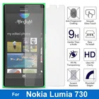 Твердость 9H закаленное стекло с нано-покрытием, защитная пленка для Microsoft Nokia Lumia 735 730 4G Lte Dual Sim N730