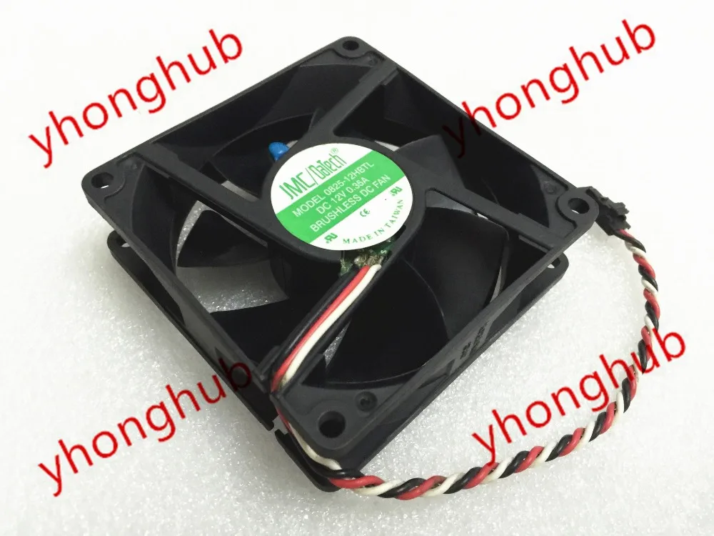 JMC DaTech 0825-12HBTL DC 12V 0.35A 3-проводной 80x80x25 мм вентилятор охлаждения сервера