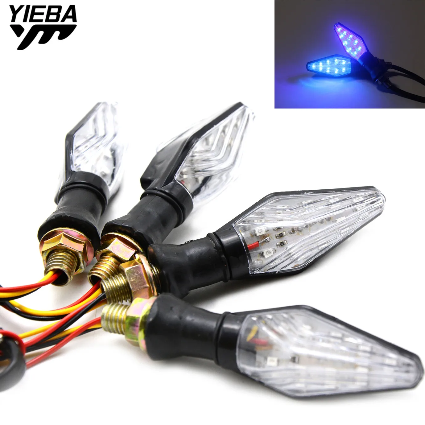 

Motorcycle Turn Signal Light Flexible LED Turn Signals Indicators Universal for 200 390150nk cf150nk BN300 BMW F650GS